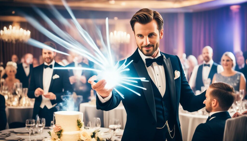 magicien close up mariage