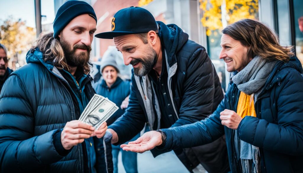 Charité à travers la Magie de Rue