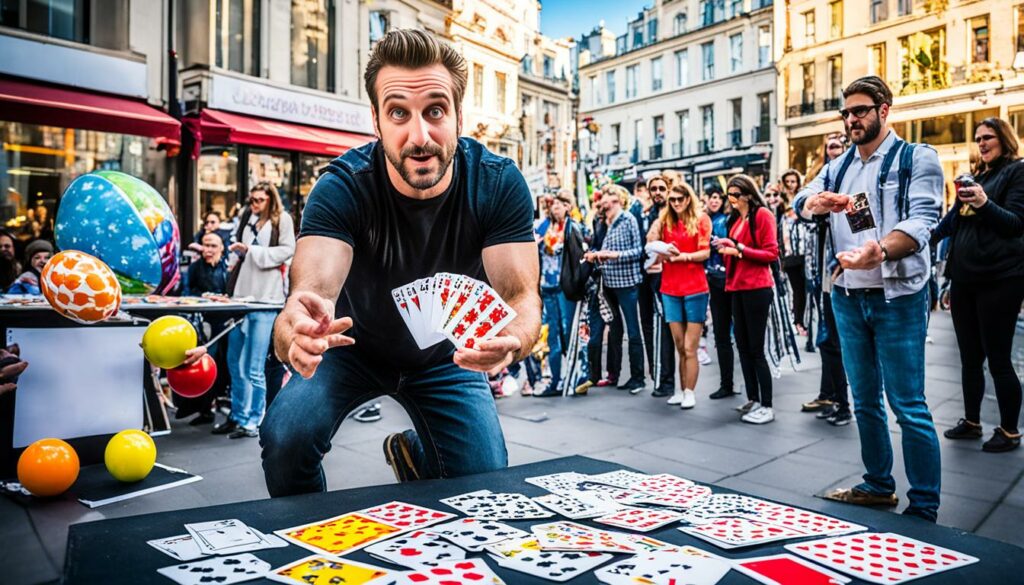 Tours de magie de rue